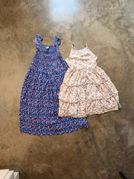 PatPat Other - Summer Floral Sundress Blue Pink Maxi Dress - Cottagecore Girls Size 6